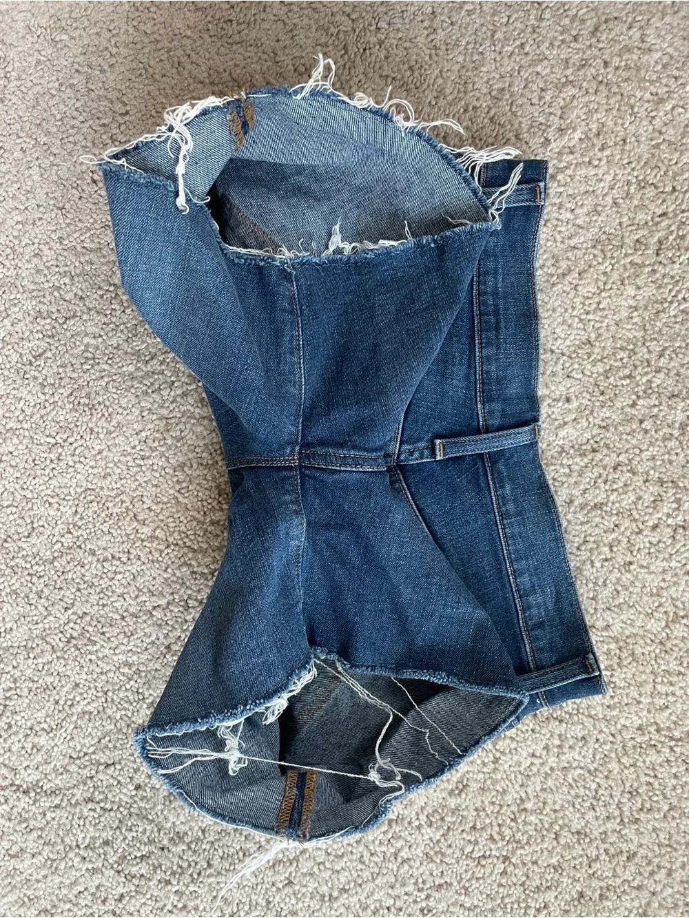J. Crew Factory Denim High Rise Frayed 5